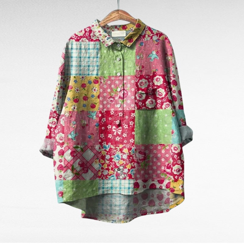 THERESY | Elegant Summer Linen Blouse – House Of Aoife Kinsale